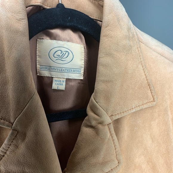Georgetown Leather Design Suede Brown Jacket - Picture 3 of 3